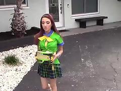 Korea teen girl Man Milk, Cookies, And Tiny