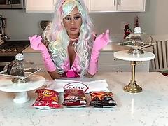 Willow Lanskys Topless Food Reviews Lays Spicy Korean Ramen Wagyu Steak Max Ghost Pepper Chips