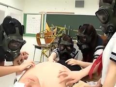 CFNM Gas Mask Japanese Schoolgirls Subtitles